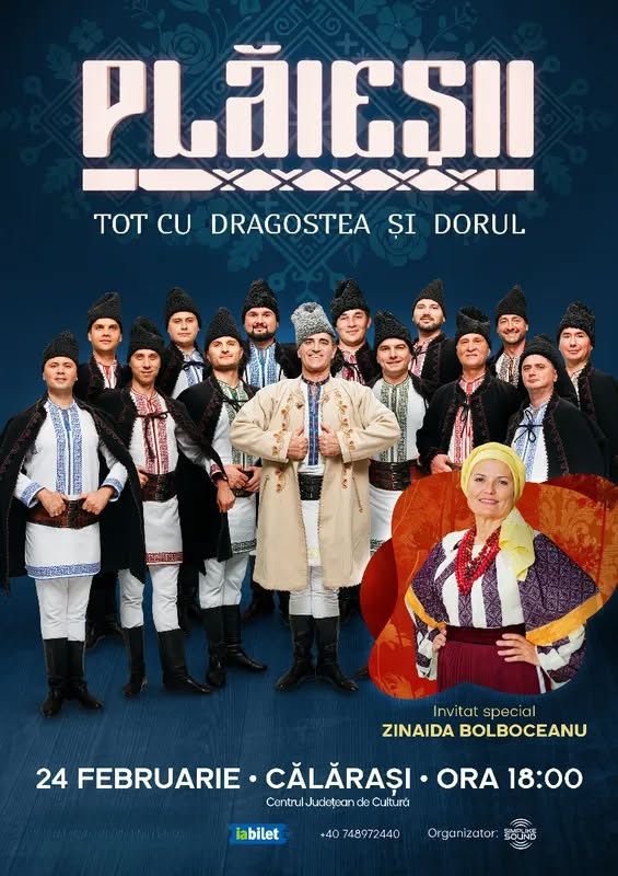 Ansamblul Plăieșii & Zinaida Bolboceanu – Turneu 2026 „Tot cu dragostea și dorul”